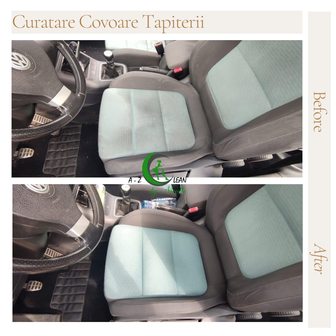 Tapițerie auto - Înainte și după curățare
